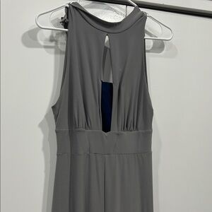 Elegant Gray Sleeveless jumpsuit